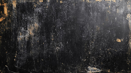 Naklejka premium A design featuring dust and scratches for aged photo editing, presenting a black grunge background with copy space.