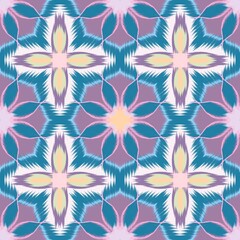 Purple and green floral, purple background for use in backgrounds, fabric patterns, tile patterns