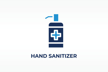 HAND SANITIZER vector, icon or logo sign isolated symbol illustration
