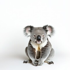 Koala isolated on white background for marketing campaigns