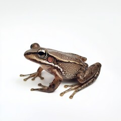 Marsh Frog on White Background for Marketing Campaigns