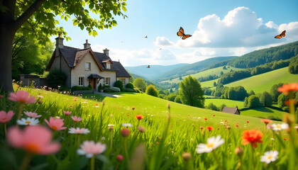 landscape with a church