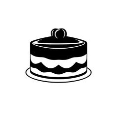 Delicious Chocolate Cake with Cream Layers: A Perfect Dessert for Any Celebration. This image showcases a delectable cake, ideal for birthdays, weddings, or any special occasion.