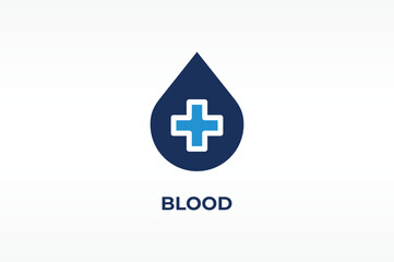 Fototapeta premium BLOOD vector, icon or logo sign isolated symbol illustration