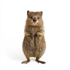 Fototapeta premium Quokka isolated on white background for marketing campaigns