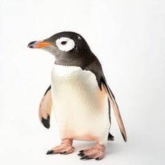Rockhopper Penguin Isolated on White Background for Marketing Campaigns