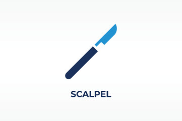 SCALPEL vector, icon or logo sign isolated symbol illustration