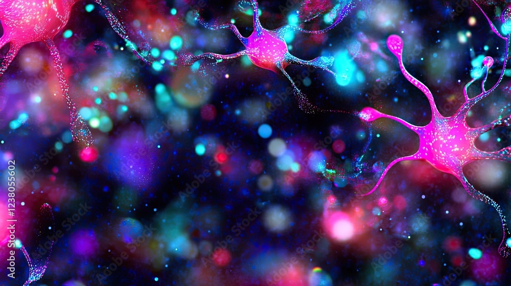 Aufkleber high-tech ai business systems, with glowing data flows, interconnected digital interfaces, and virtu
