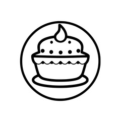 A delightful cupcake, perfect for birthdays and celebrations. This image showcases a delicious-looking cupcake with frosting and sprinkles.