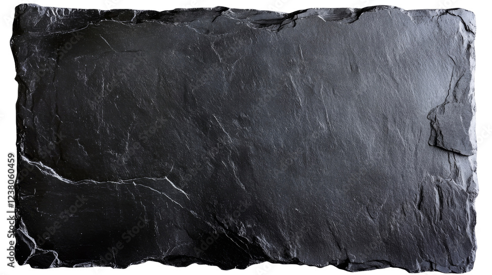 Aufkleber black slate board with transparent background creating rustic charm