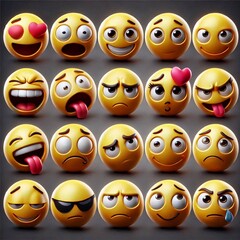3D Emoji Expressions