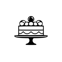 A delectable cake, adorned with creamy frosting and colorful sprinkles, sits elegantly on a cake stand, perfect for birthdays, weddings, or any special occasion.