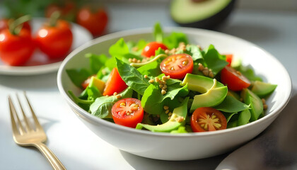 salad with tomatoes and feta cheese