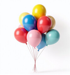 Happy 3D Bunch of Balloons, Colorful and Joyful Party Decor for Children






