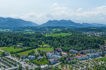 Obraz premium Sommer am Chiemsee in Oberbayern rund um den Priener Ortsteil Stock