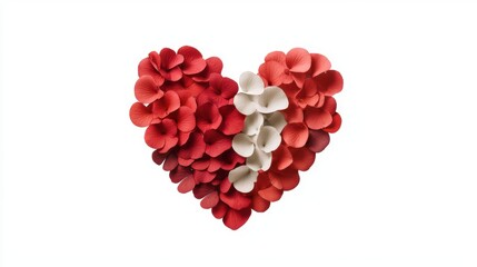 Lush Floral Heart Design Made with Watercolor Elements