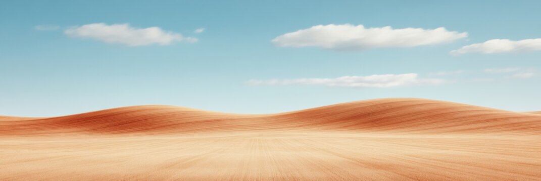 Minimal Desert Aesthetics Undulating Sand Dunes and Clear Blue Sky - Visual Poetry for Modern and Sustainable Travel and Design Branding