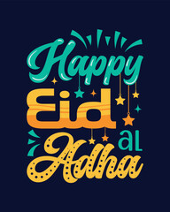 Happy Eid Ul Adha mubarak wishes t shirt template
