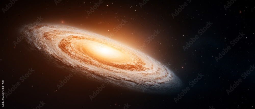 Aufkleber celestial spiral nebula visualization cosmic texture and galaxy formation for digital art and astrop