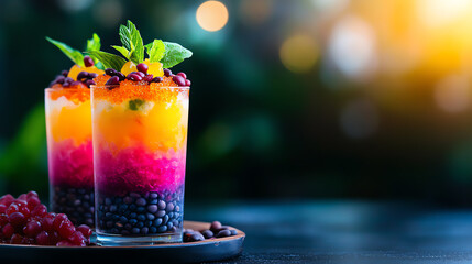 Vietnamese Che Ba Mau three-color dessert