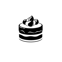 A delectable layered cake, adorned with whipped cream and berries. This image is perfect for bakery websites, menus, and food blogs.