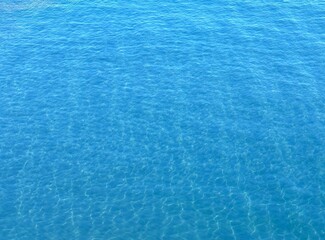 Blue water surface aqua background 
