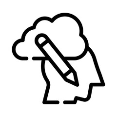 artist smock line icon