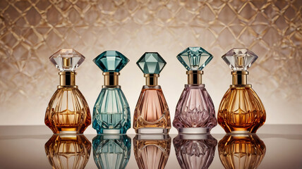 Obraz premium Luxury Perfume Bottles