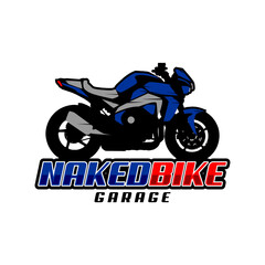 vector logo motorcycle naked bike sports