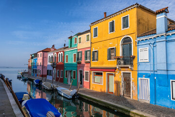 Burano Island Colorful Houses In Italy