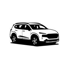 vector vehicle car model suv illustration