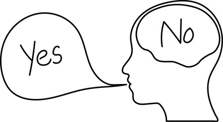 Internal Debate Yes and No Thoughts