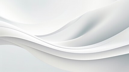 Obraz premium White Wave Abstract Background Design with Geometric Curve and Texture. Modern three-dimensional style for Technology and Space Concept