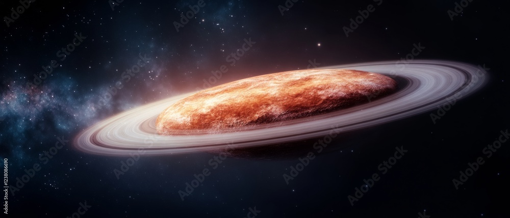 Aufkleber cosmic aesthetic digital art textured spiral nebula galaxy in space - science visuals for tech innov