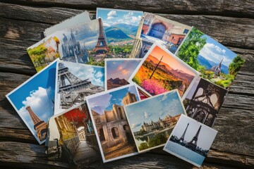 Exploring the beauty of travel postcards a collection of scenic cards from iconic locations captured in stunning landscapes inviting adventures and memories
