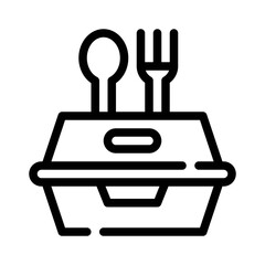 lunchbox line icon