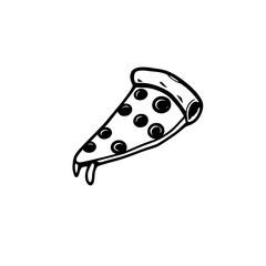 Pizza Slice: A Delicious and Tasty Meal. Perfect for Dinner, Lunch, or a Snack. Enjoy this Yummy Italian Cuisine!