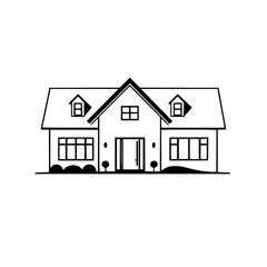 Modern House Exterior Design: Simple, Minimalist Home Architecture Sketch