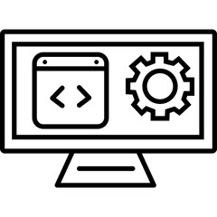 Fototapeta premium Web Development Icon 