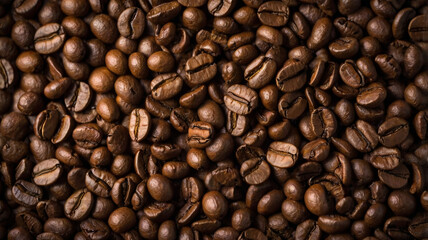 Artistic Coffee Beans Flat Lay