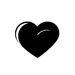 Simple Black Heart Icon: Minimalist Love Symbol Design, Perfect for Valentines, Weddings, and Romantic Projects