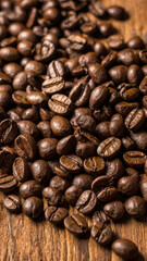 Fototapeta premium Artistic Coffee Beans Flat Lay