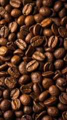 Fototapeta premium Artistic Coffee Beans Flat Lay