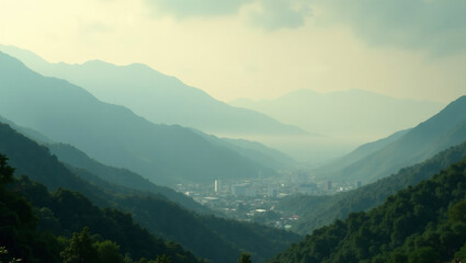 Obraz premium Chiangmai Mountain Haze