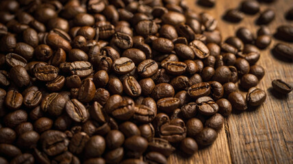 Artistic Coffee Beans Flat Lay