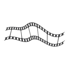 old film strip logo design