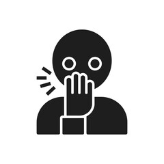 Person Shushing Gesture Icon