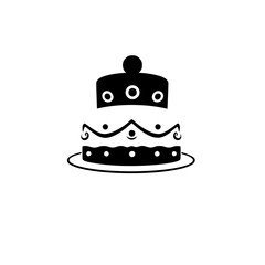 A delectable two-layered cake, adorned with intricate designs and a charming ball on top. Perfect for birthdays, weddings, or any special occasion.