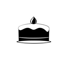 A delectable cake, perfect for birthdays or any celebration. This image showcases a simple yet elegant design, ideal for bakeries and dessert lovers.