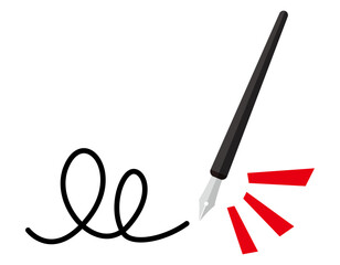 マンガ、ペン、万年筆、筆、筆記用具、文房具、つけペン、筆記具、事務用品、書く、勉強、漫画、仕事、学校、えんぴつ、ペン先、筆記、学生、学習、墨汁、黒インク、インク、手書き、ベクター、白バック、ビジネス、ライフスタイル、ベクター、白バック、ライフスタイル、サイン、仕事、計画、ビジネスアイテム、ビジネスシーン、仕事、描く、計画、アイコン、イラスト